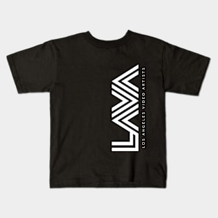 LAVA logo vert // white Kids T-Shirt